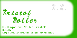 kristof moller business card